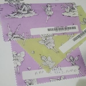 5/$15 Fabric Michael Miller Flowers & Fairies Fabric